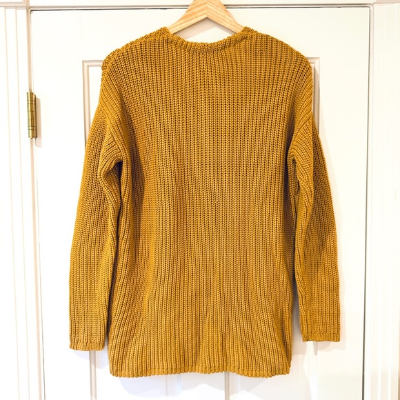 Jenni Kayne Cabin Sweater in Mustard V-Neck - Picture 9 of 13